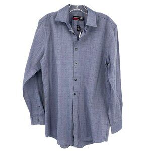 jf j.ferrar Blue Classic Button-Up Shirt | Good Condition